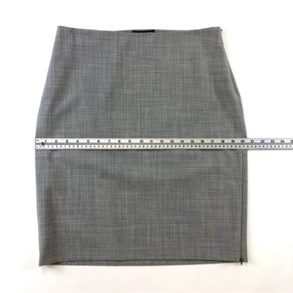 Club Monaco grey wool poly blend stretch skirt Size 12 - Picture 7 of 9